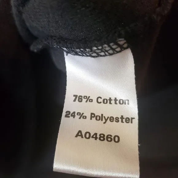 The Tog Shop Womens Mock Neck Velour Top Size Large Black - Picture 5 of 10